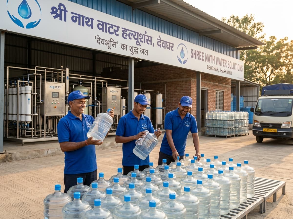 आधुनिक जल शोधन एवं जार फिलिंग प्लांट