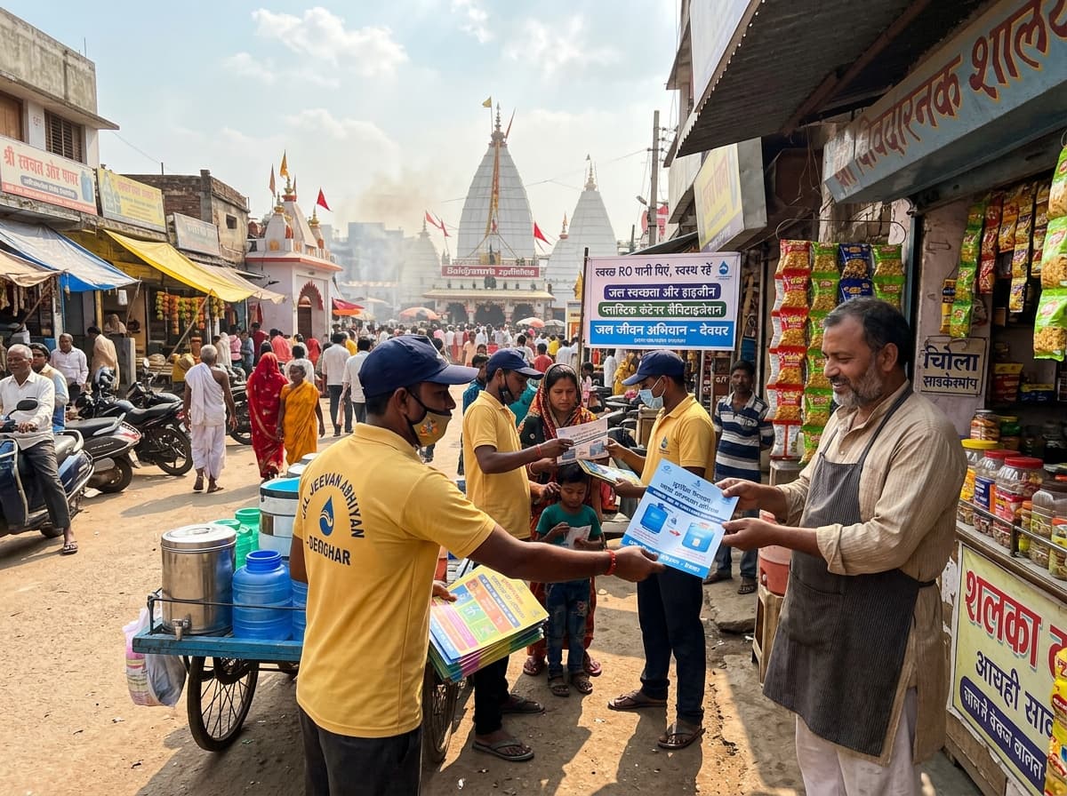 देवघर नगर में जन जागरूकता अभियान